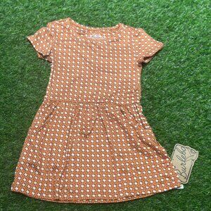 Texas Orange Kids Dress